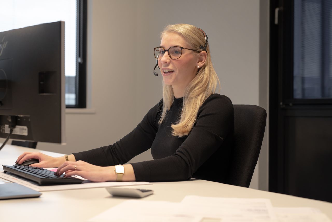 Beatrice Vinke werkt bij de Inside Sales van Montinique. 